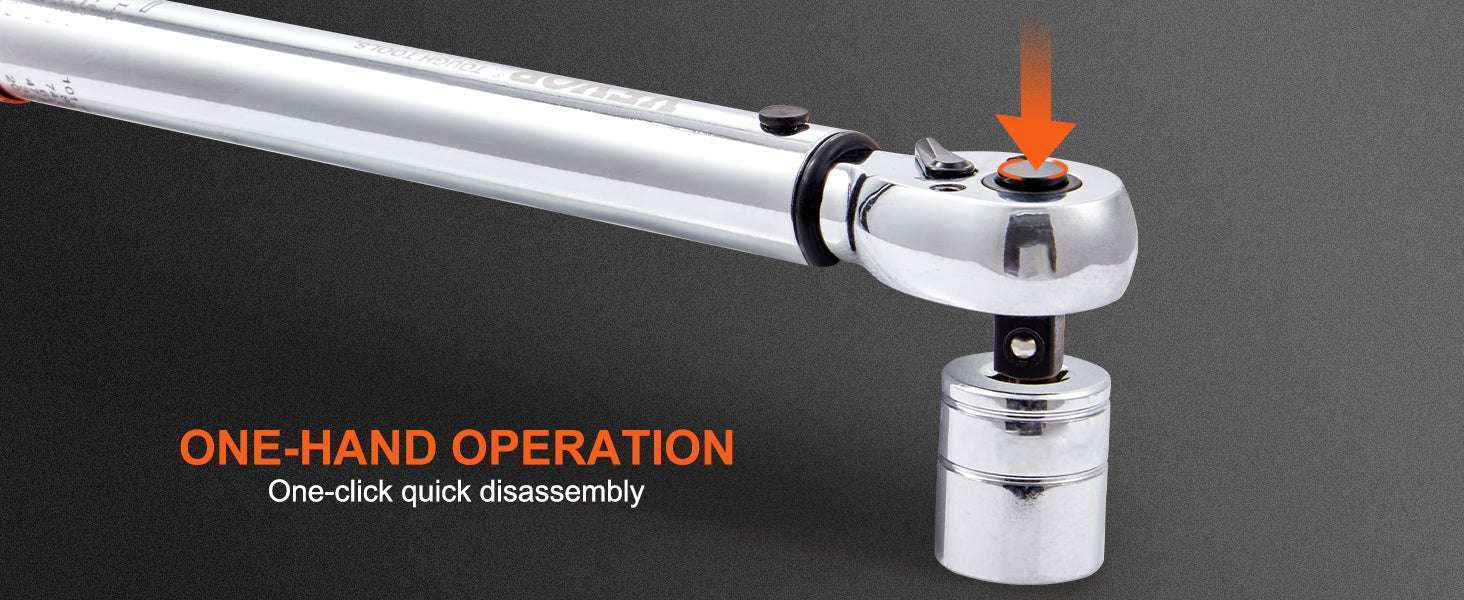 Mechanical Torque Wrench Set 1/4 3/8 1/2 Drive ±3% Precision-