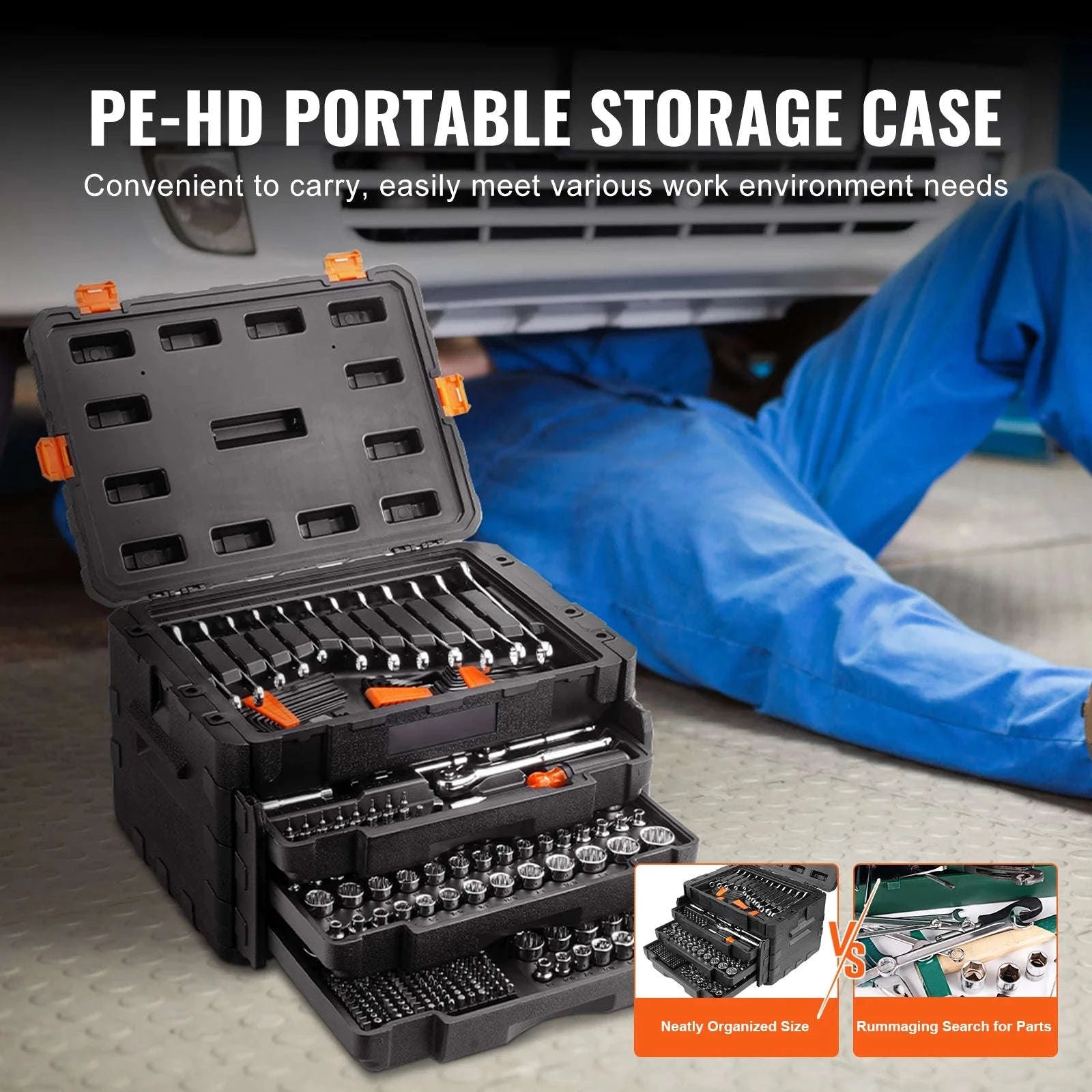 Mechanics Tool Set and Socket Set 450 Pcs-450PCs / United States