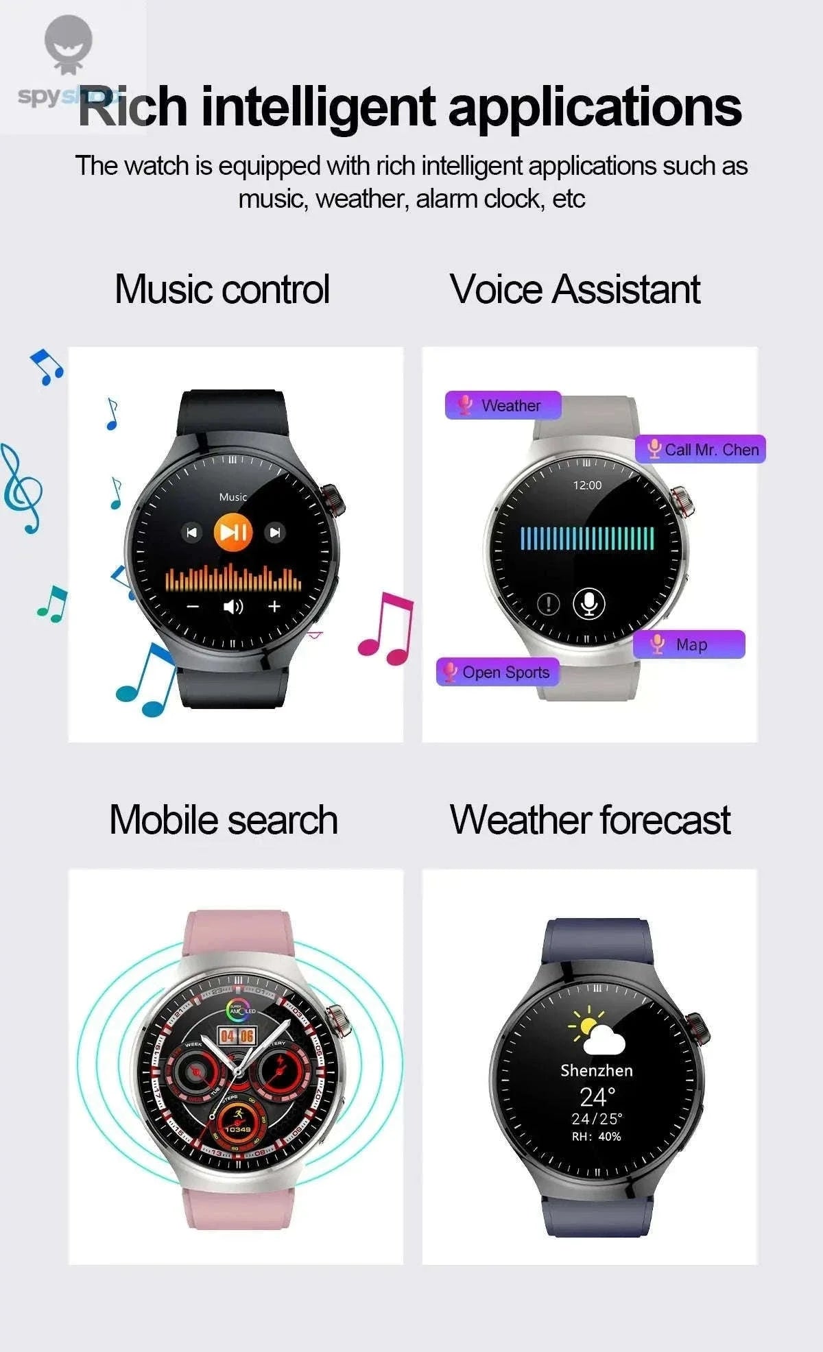 Medical Grade Smartwatch with ECG and Health Tracking-Black Steel B 2A / Nursing grade