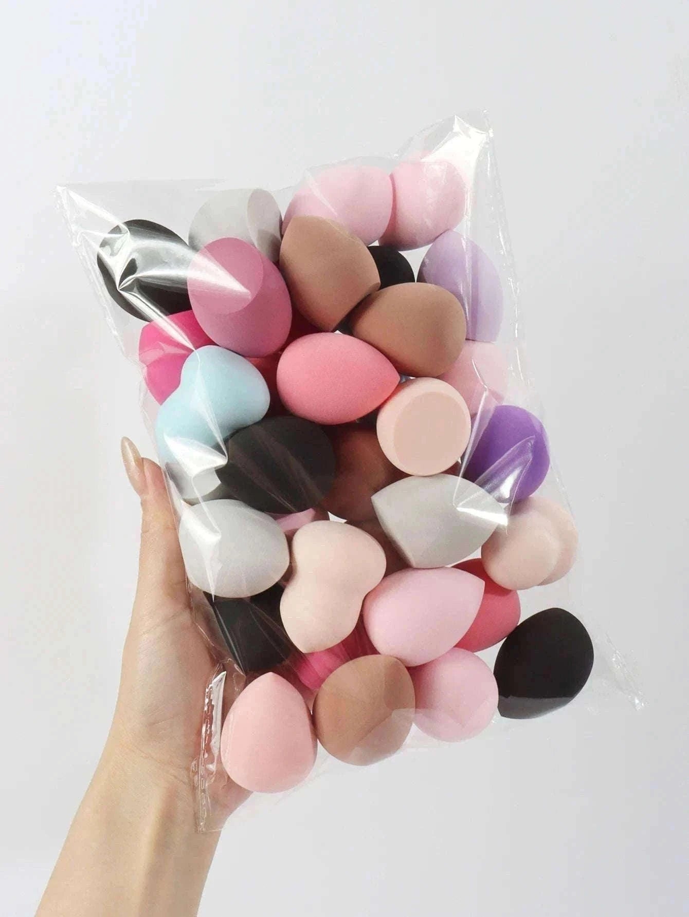 Medium Beauty Sponge Set for Smooth, Airbrushed Makeup-12Pcs