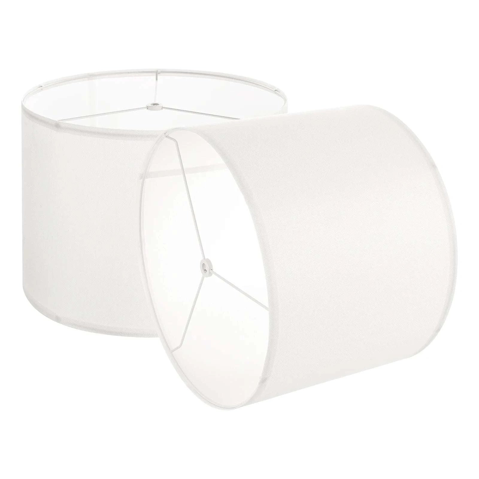 Medium Linen Drum Lamp Shade Replacement for Table Floor Lamps-2PCs White 16x12in / spain