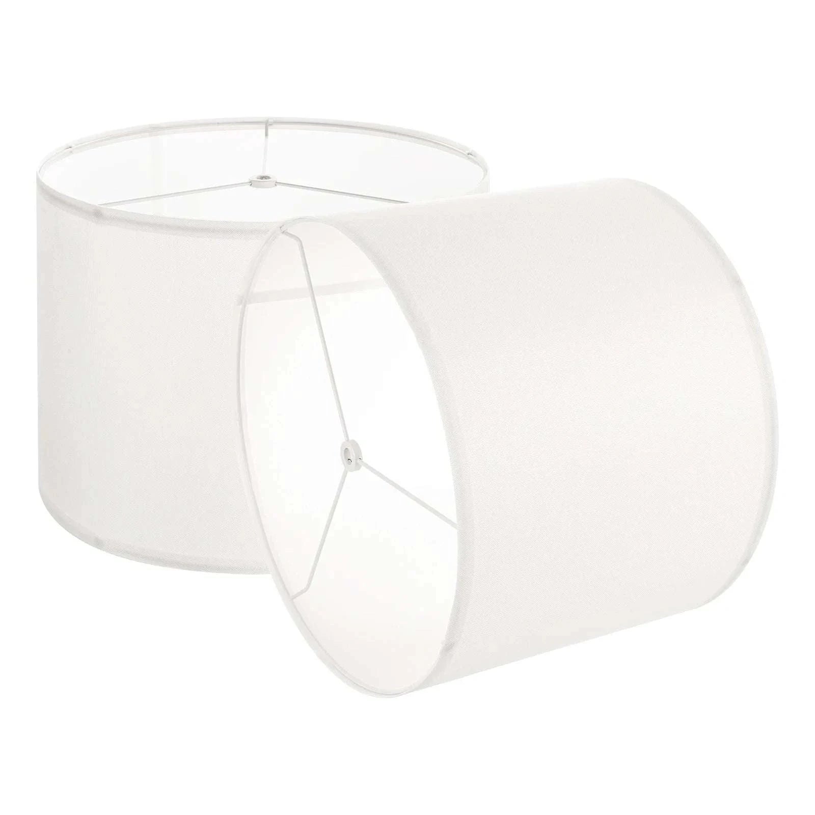 Medium Linen Drum Lamp Shade Replacement for Table Floor Lamps-2PCs White 16x12in / spain