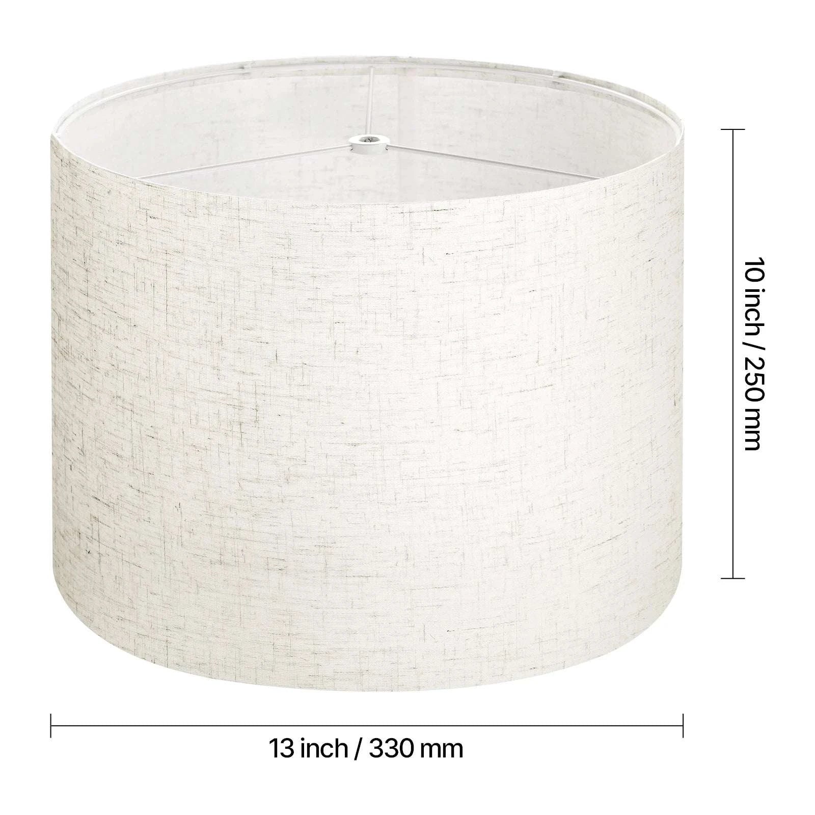 Medium Linen Drum Lamp Shade Replacement for Table Floor Lamps-2PCs White 16x12in / spain