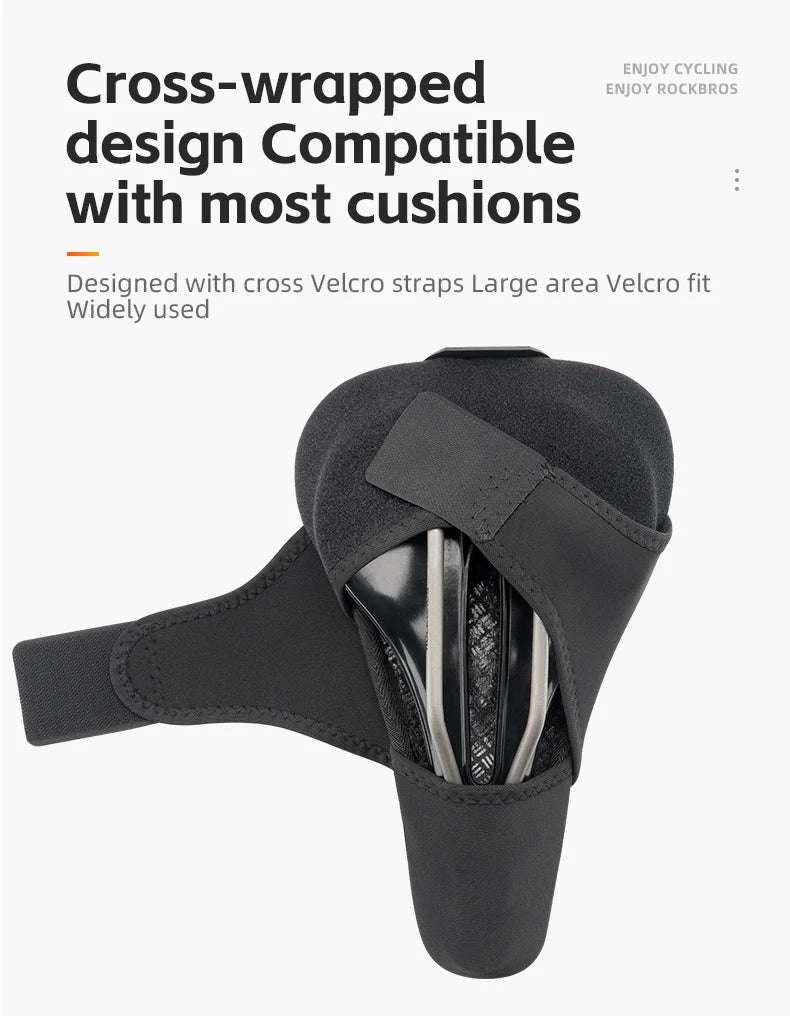 Memory Foam Bicycle Saddle Cover with Gel Cushion and Anti-Slip Fit-38210035001