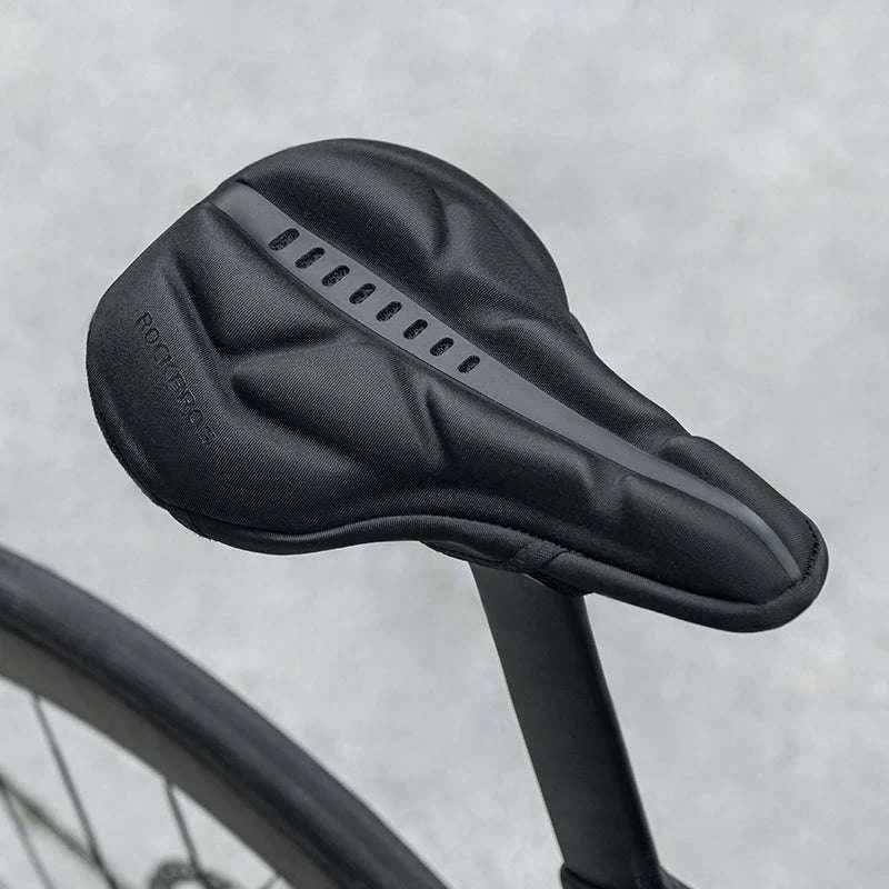Memory Foam Bicycle Seat Cover Breathable Anti-Slip Saddle Cushion-LF0278