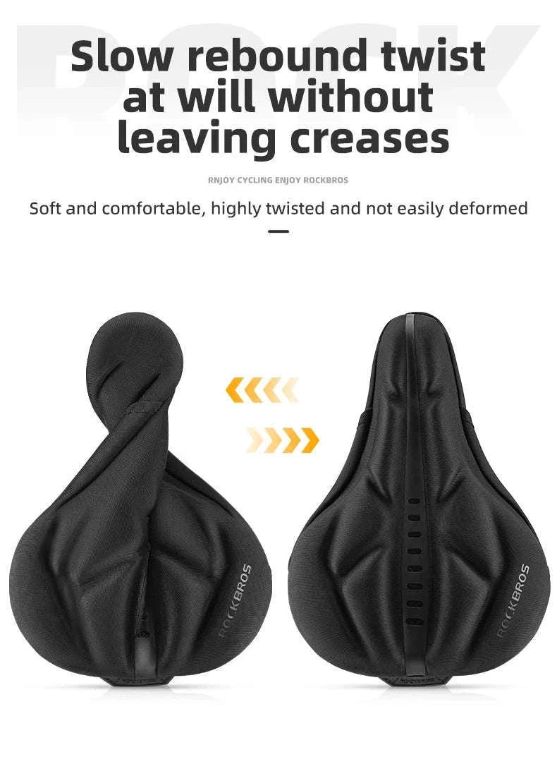 Memory Foam Bicycle Seat Cover Breathable Anti-Slip Saddle Cushion-LF0278