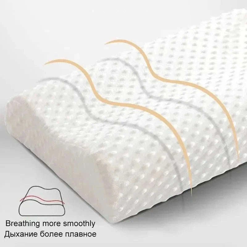 Memory Foam Maternity Pillow for Neck and Body Support-Hexagon White / 50x30x10cm