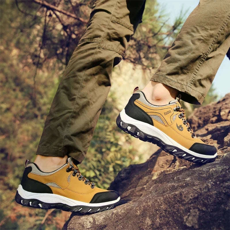 Men Casual Running Shoes Breathable Athletic Sneakers-DL-692-Tu yellow / 48