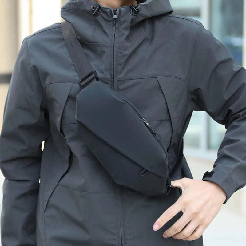 Men Minimalist Outdoor Sports Waist Bag-Blue