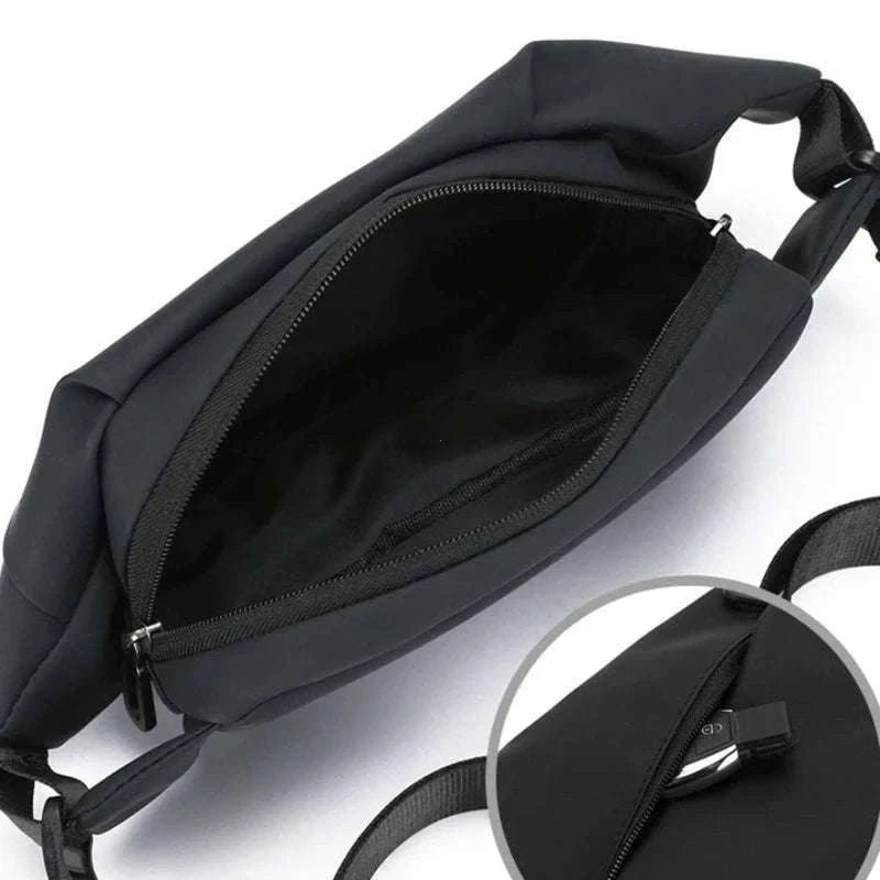 Men Minimalist Outdoor Sports Waist Bag for Hands-Free Carry-Blue