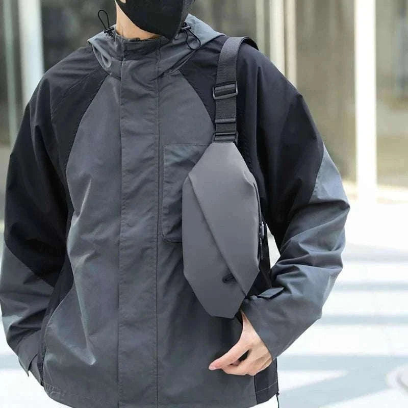 Men Minimalist Outdoor Sports Waist Bag for Hands-Free Carry-Blue