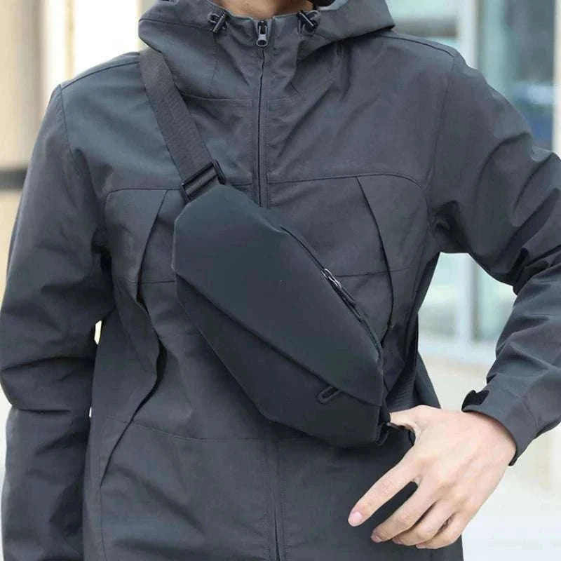 Men Minimalist Outdoor Sports Waist Bag for Hands-Free Carry-Blue