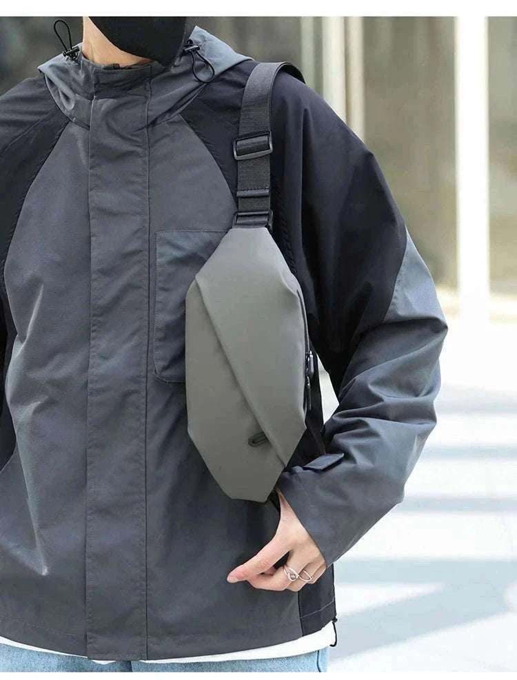 Men Minimalist Outdoor Sports Waist Bag for Hands-Free Carry-Blue