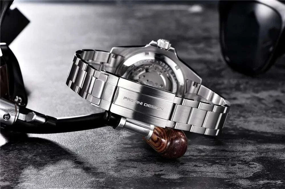 Men’s Automatic Mechanical Watch Stainless Steel 100M Waterproof-Black / MIYOTA 8215 / United States