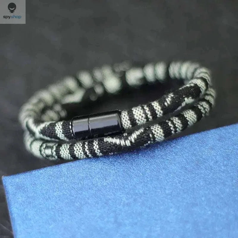 Men’s Bohemia Rope Bracelet with Magnetic Clasp-baby blue / XL 21.5cm 8.5Inch