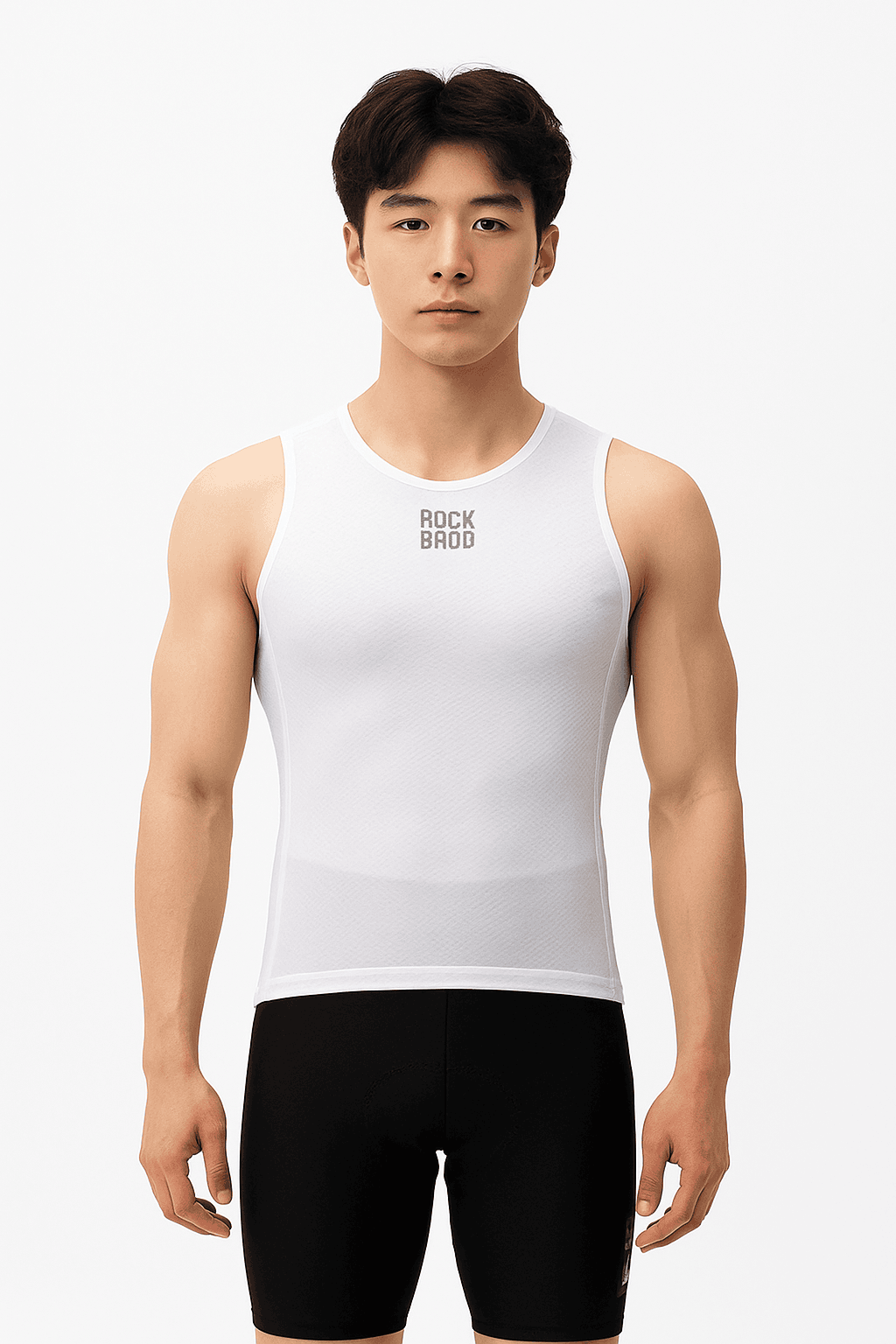 Men’s Breathable Cycling Vest Quick-Dry Mesh Sleeveless Undershirt-M-L