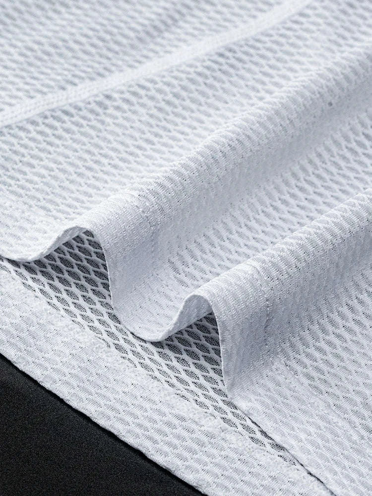 Men’s Breathable Cycling Vest Quick-Dry Mesh Sleeveless Undershirt-M-L