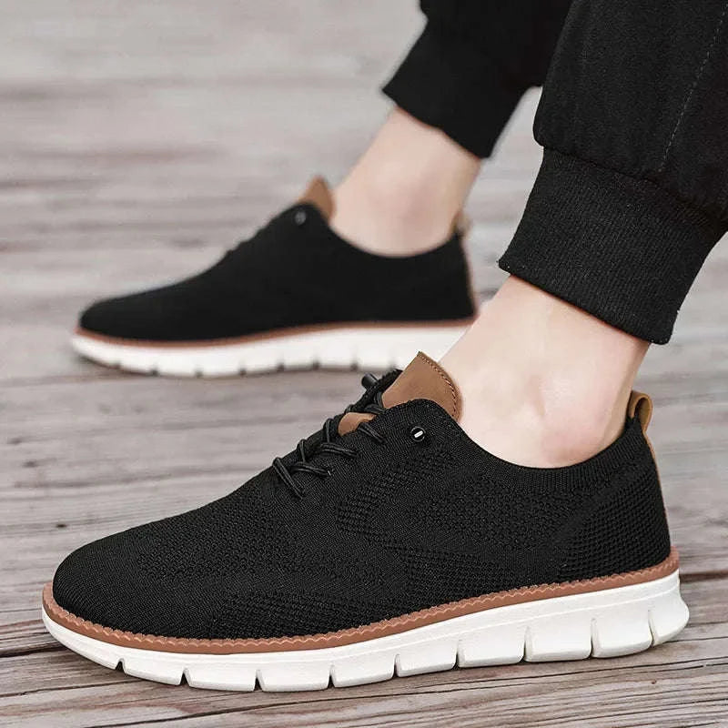 Men's Casual Breathable Lace-Up Shoes-Lonng / 39