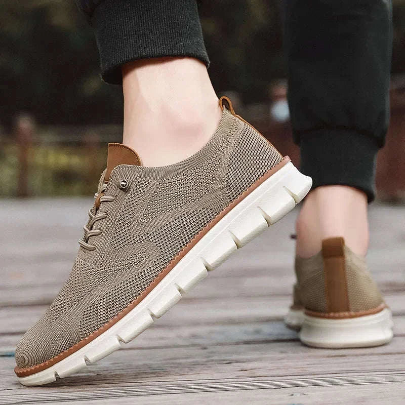 Men's Casual Breathable Lace-Up Shoes-Lonng / 39