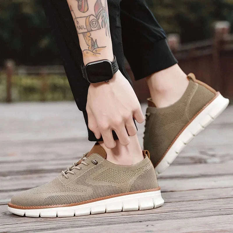 Men's Casual Breathable Lace-Up Shoes-Lonng / 39