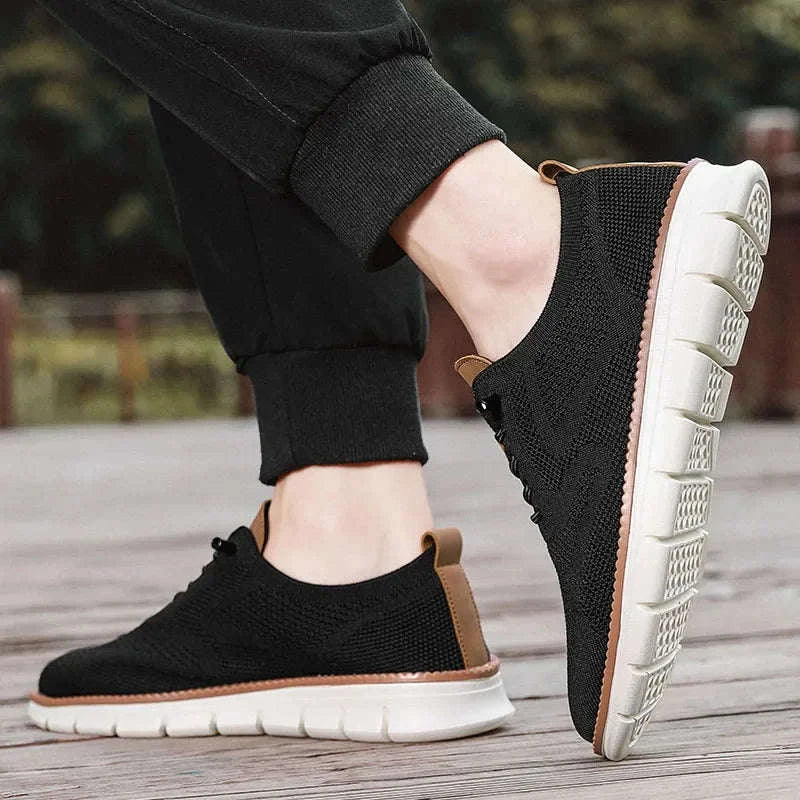 Men's Casual Breathable Lace-Up Shoes-Lonng / 39
