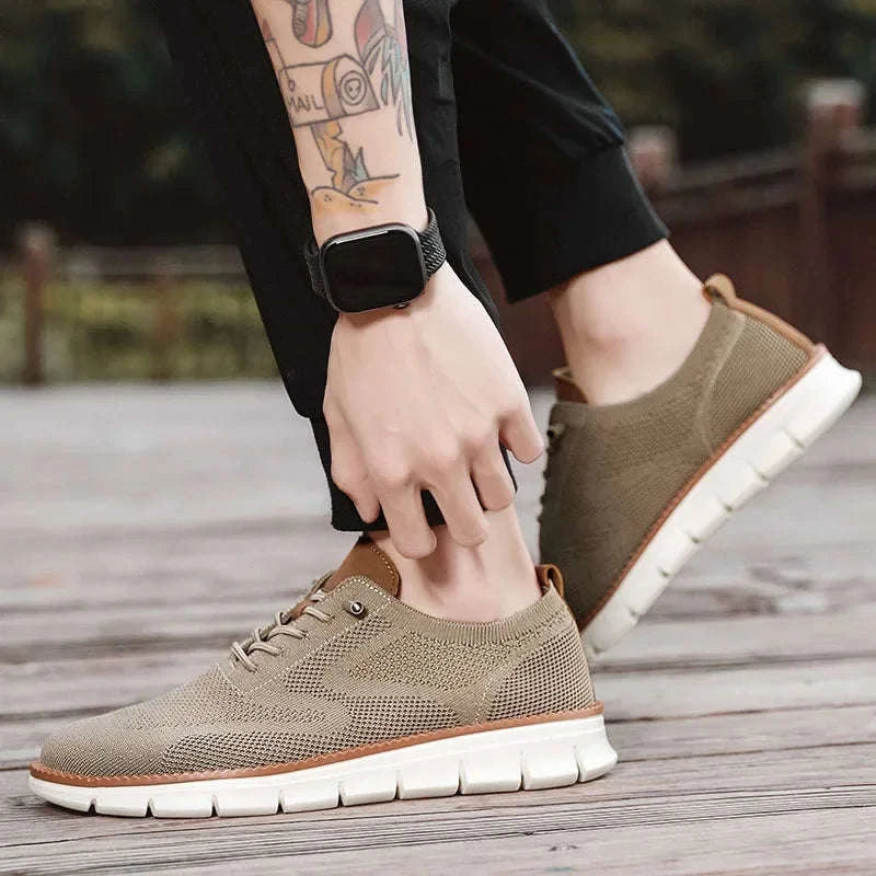 Men's Casual Breathable Lace-Up Shoes-Lonng / 39