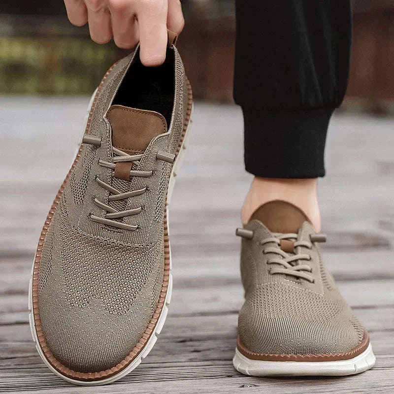 Men's Casual Breathable Lace-Up Shoes-Lonng / 39