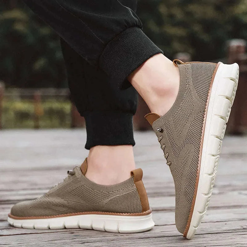 Men's Casual Breathable Lace-Up Shoes-Lonng / 39