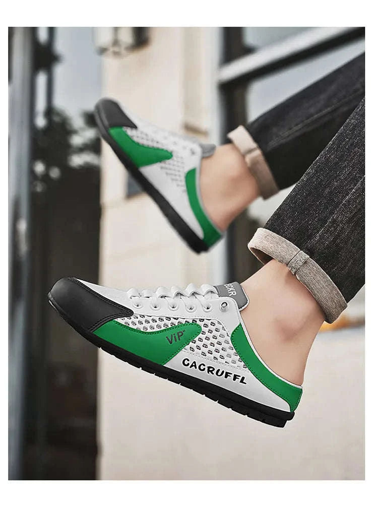 Men's Casual Slip-On Shoes-green / 46