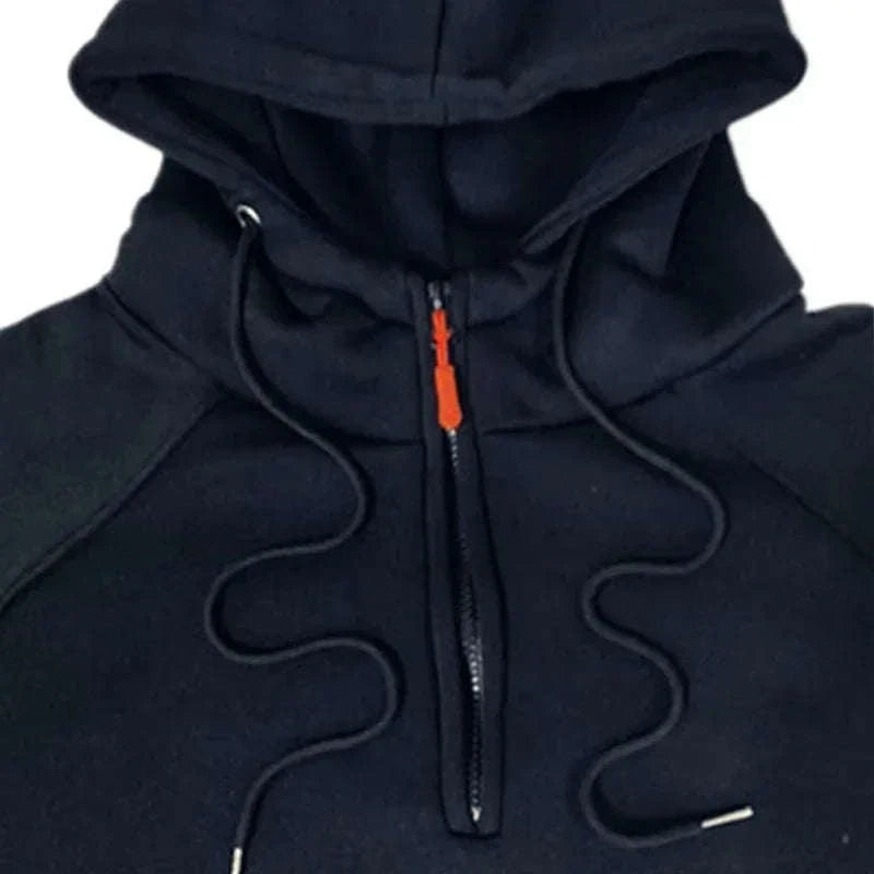 Men’s Casual Sports Hooded Sweatshirt for Autumn and Winter-XXXL / Picture color