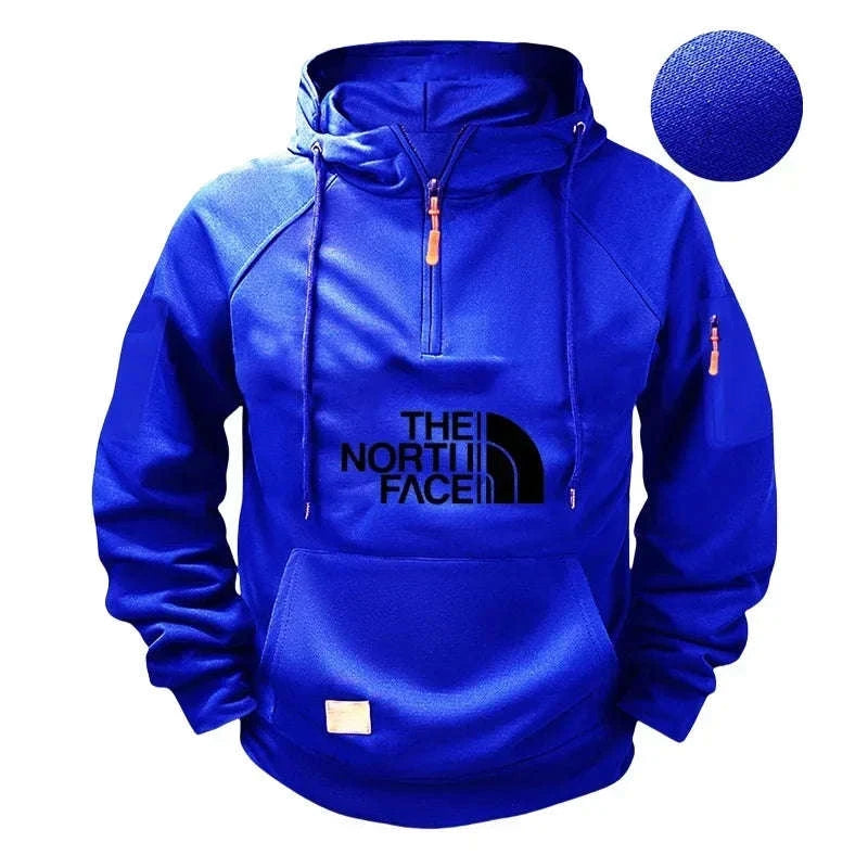 Men’s Casual Sports Hooded Sweatshirt for Autumn and Winter-XXXL / Picture color