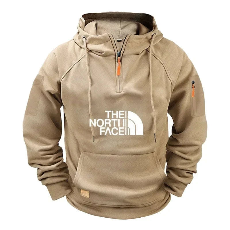 Men’s Casual Sports Hooded Sweatshirt for Autumn and Winter-XXXL / Picture color