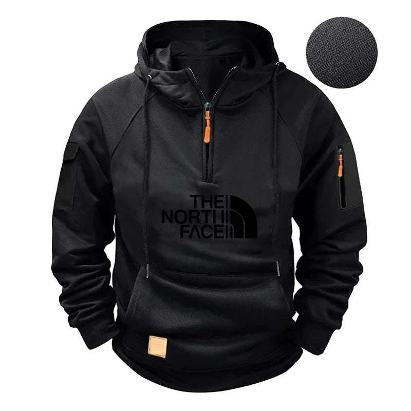 Men’s Casual Sports Hooded Sweatshirt for Autumn and Winter-XXXL / Picture color