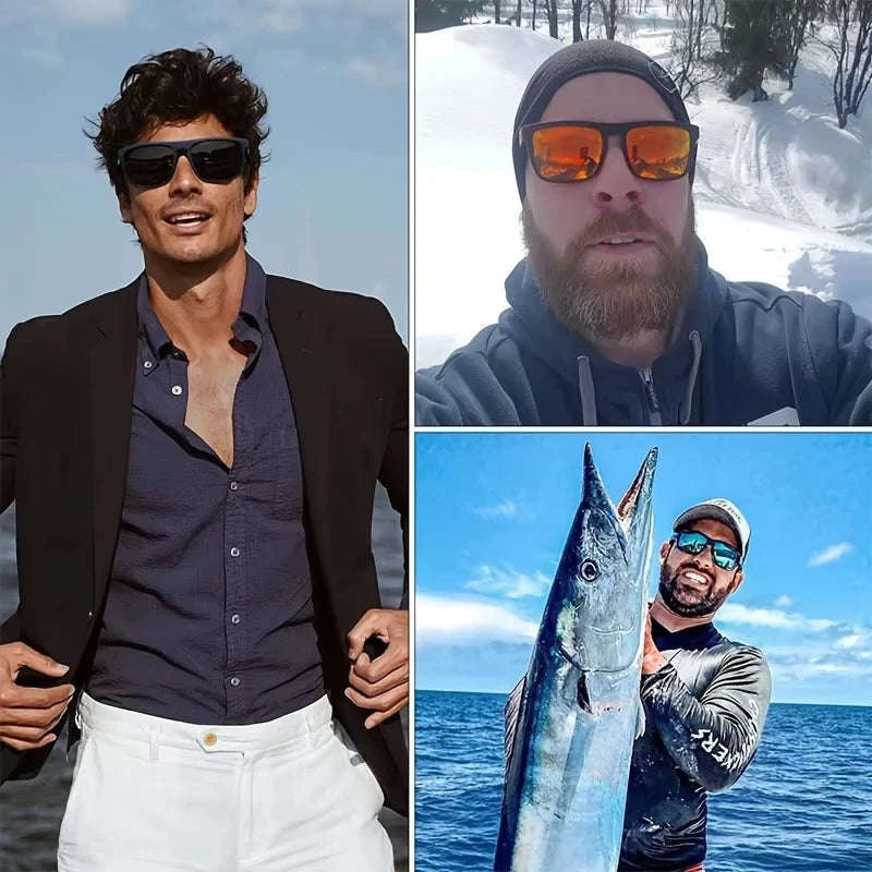 Men's Classical Square Polarized Sports Sunglasses UV400-1PC-7