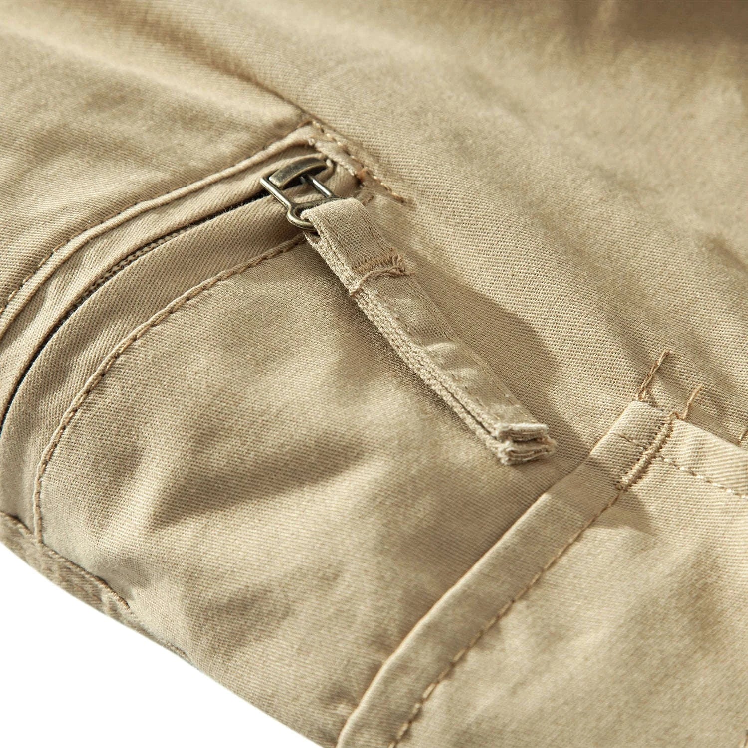 Men’s Cotton Cargo Shorts with 7 Pockets and Loose Fit-black / M / United States