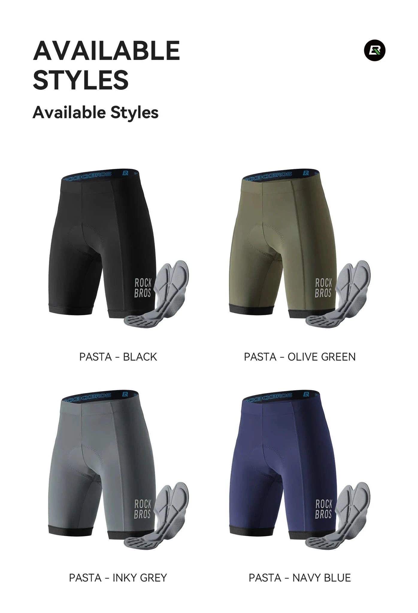 Men’s Cycling Shorts Breathable Stretch MTB Riding Shorts-YDDK001-2 / Asian XXL(EUR XL)