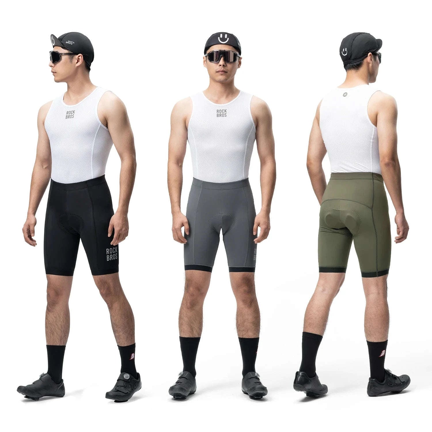 Men’s Cycling Shorts Breathable Stretch MTB Riding Shorts-YDDK001-2 / Asian XXL(EUR XL)