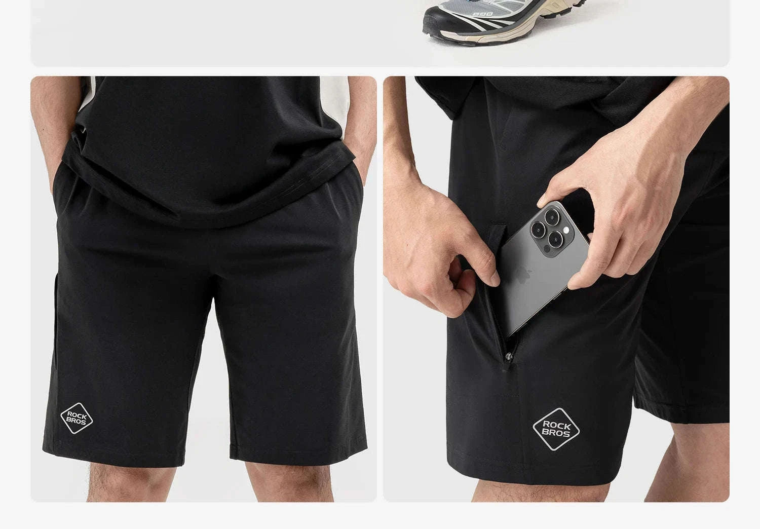 Men's Cycling Shorts Quick-Dry Breathable Road Bike Sport Shorts-RK2026-K / Asian S(EUR XS)