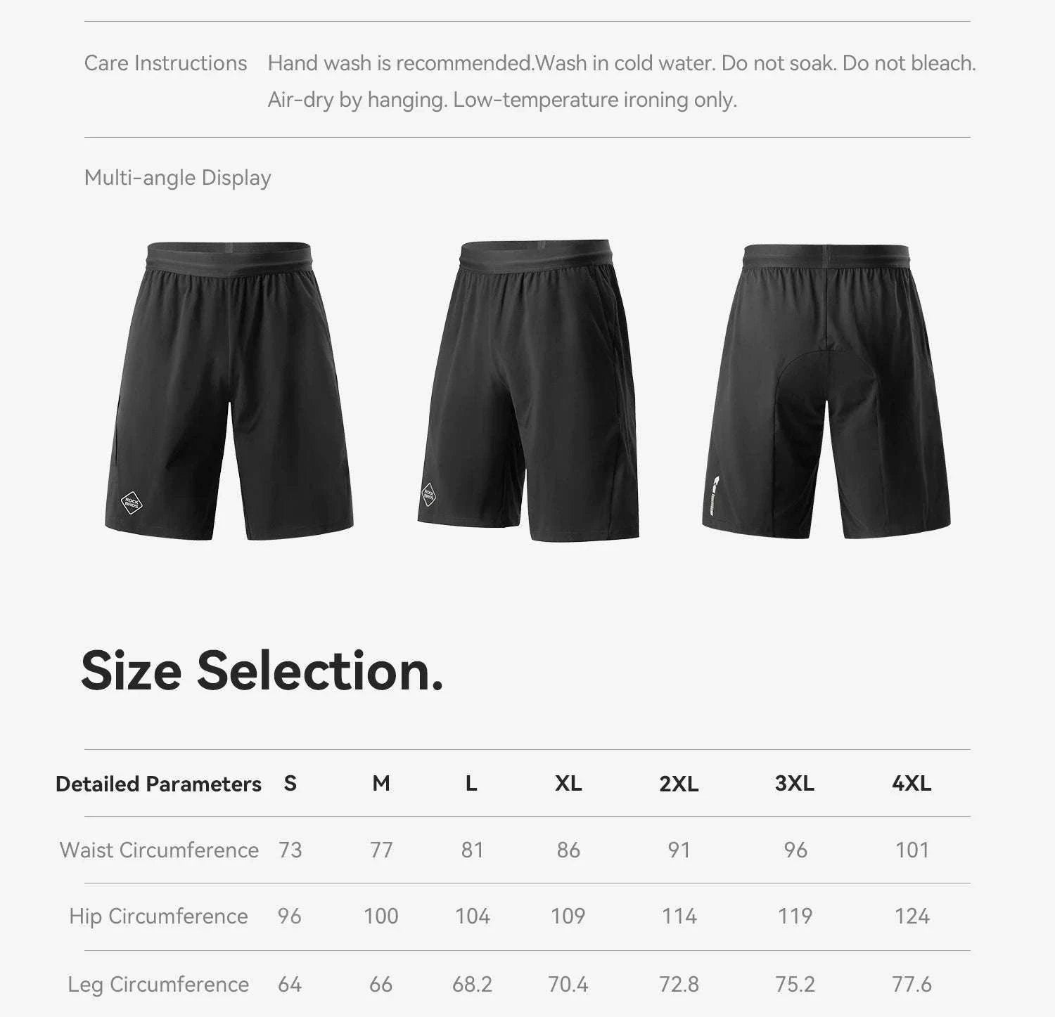 Men's Cycling Shorts Quick-Dry Breathable Road Bike Sport Shorts-RK2026-K / Asian S(EUR XS)