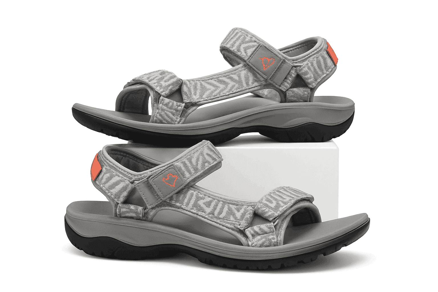 Men's Hiking Sandals Lightweight Breathable Open-Toe Casual Beach Shoes-Black / 45