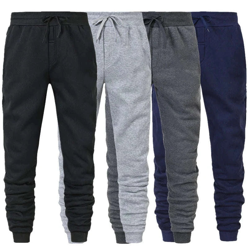 Men's Jogger Pants for Casual Workout Comfort-White / XXL