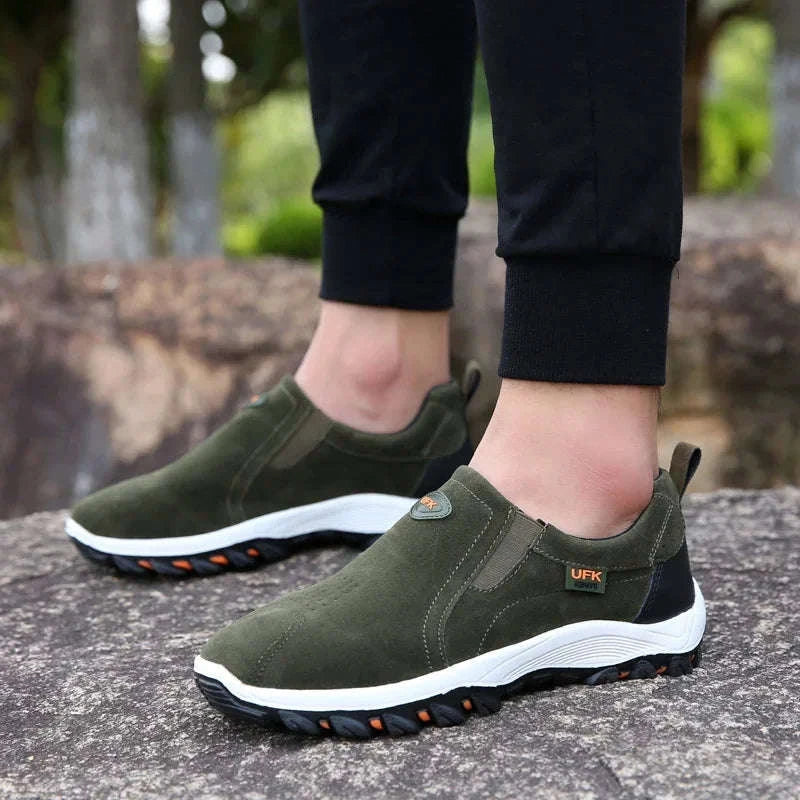 Men's Large Size Outdoor Sports Shoes-005-black / 48