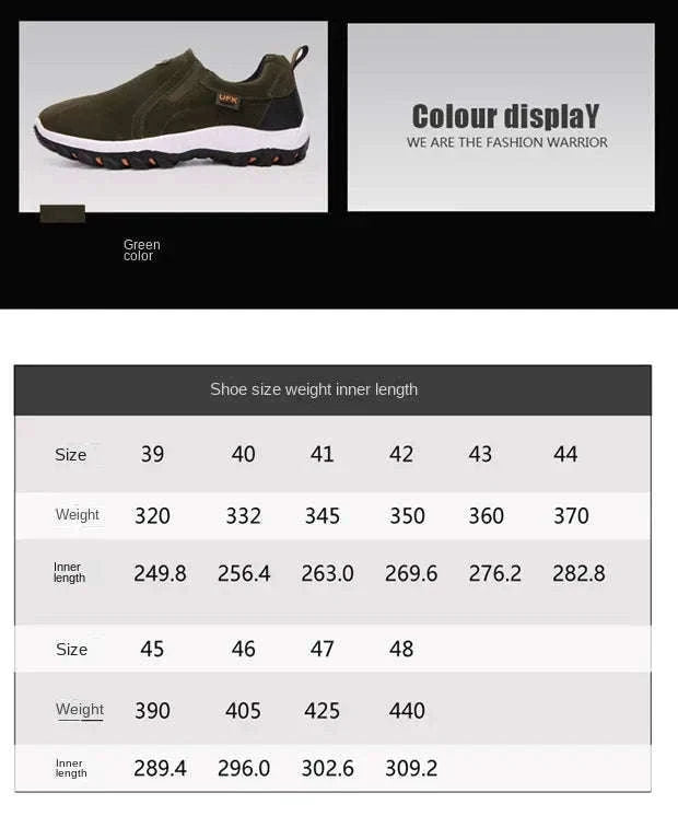 Men's Large Size Outdoor Sports Shoes-005-black / 48