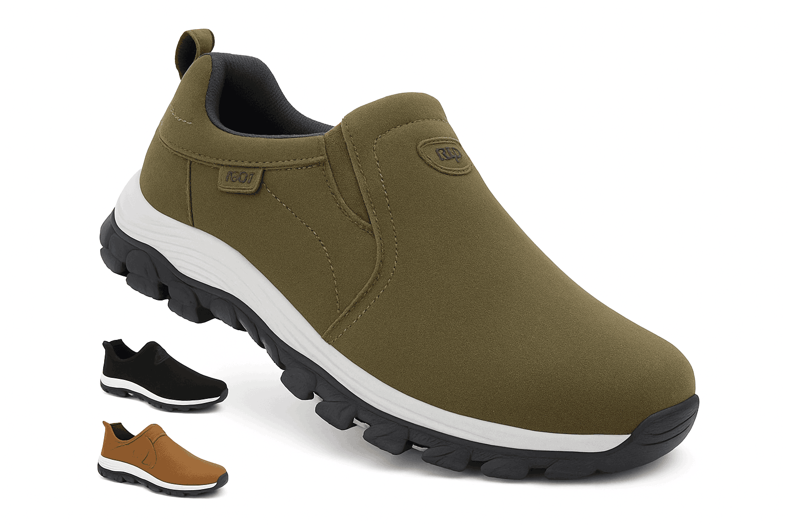 Men's Large Size Outdoor Sports Shoes-005-black / 48