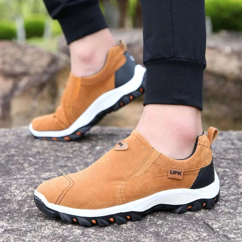 Men's Large Size Outdoor Sports Shoes-005-black / 48