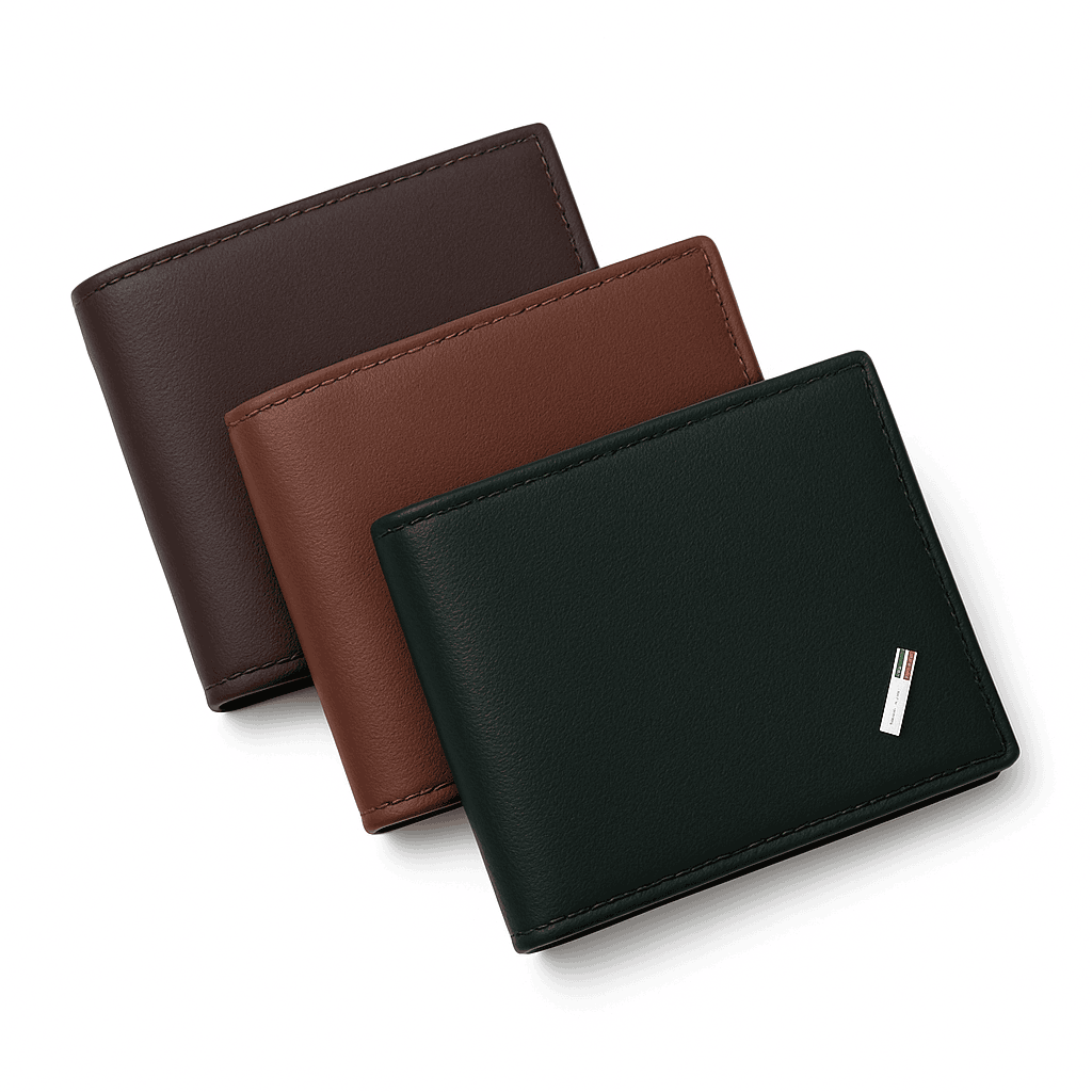 Men's Leather Wallet-Brown