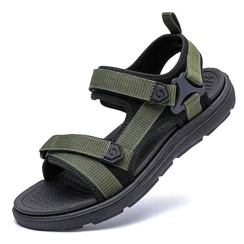 Men's Lightweight Casual Beach Sandals-Green / 45