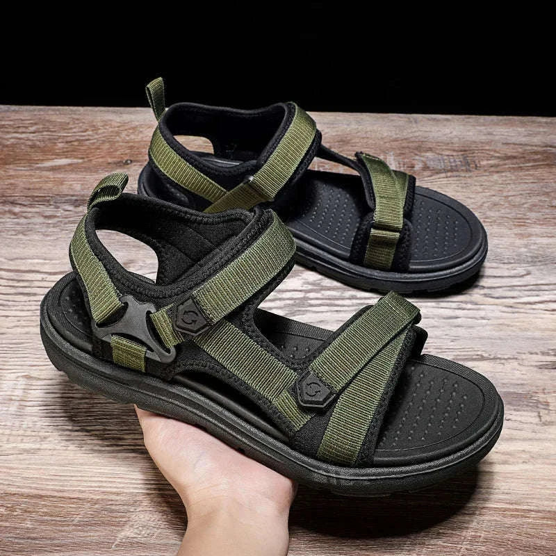 Men's Lightweight Casual Beach Sandals-Green / 45