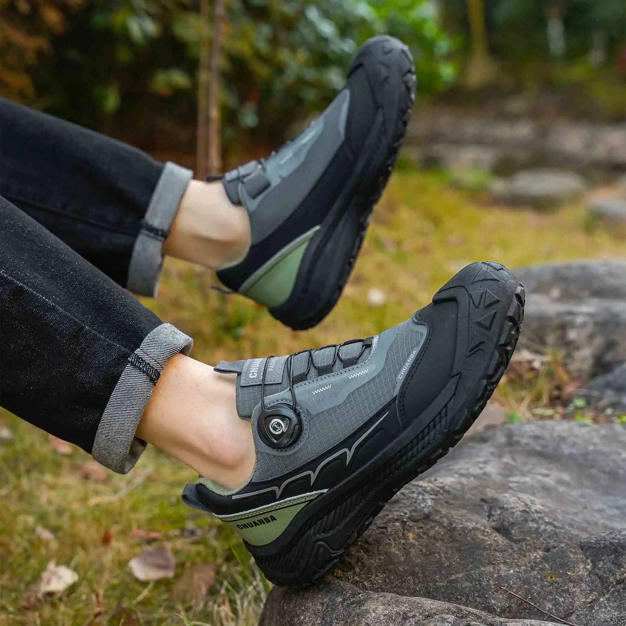Men's Lightweight Casual Outdoor Shoes-GRAY / 47