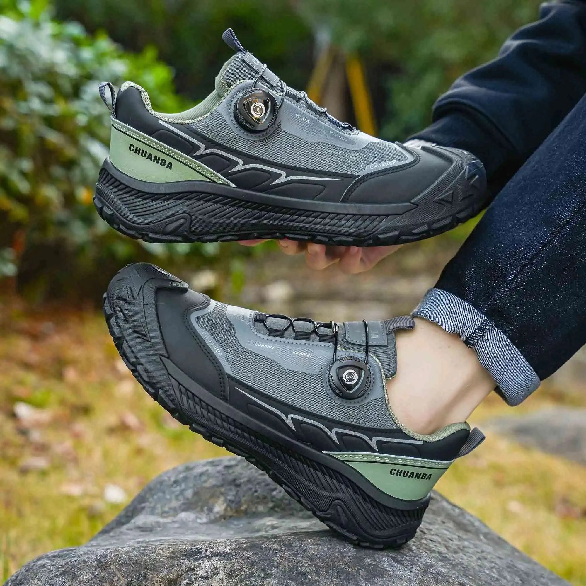 Men's Lightweight Casual Outdoor Shoes-GRAY / 47